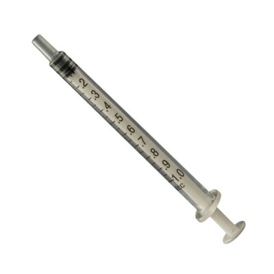 1 mL PACK of 10 LUER SLIP STERILE SYRINGES 1 cc Sterile Syringe Only - No Needle
