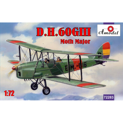 AMODEL 72283 de Havilland DH.60GIII Moth Major Scale 1/72 - Plastic model kit