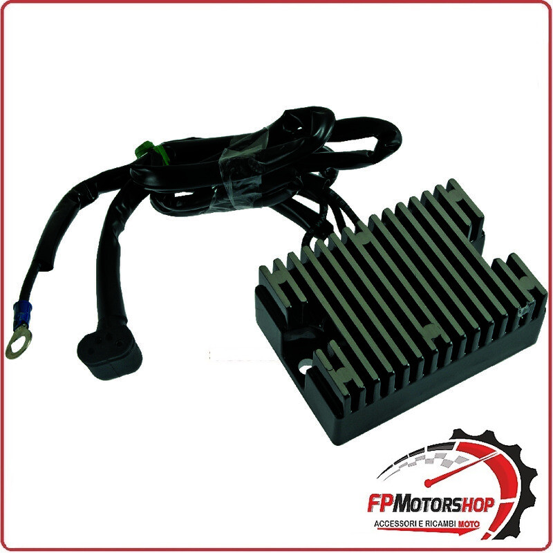 REGOLATORE DI TENSIONE PER HARLEY BIG TWIN 70-75 NERO WAI 12V CONNETTORE