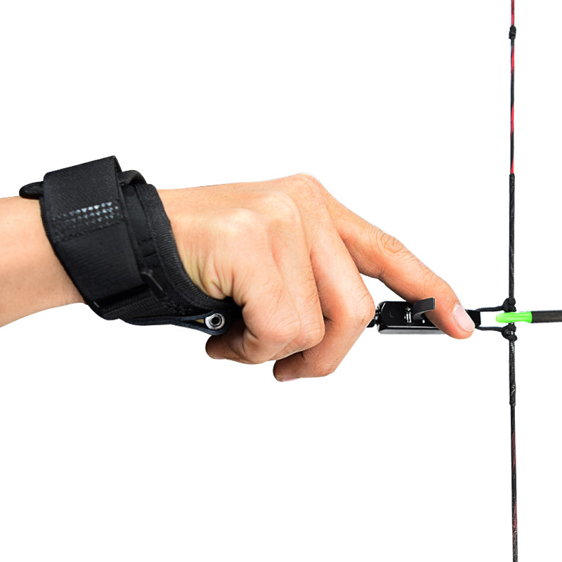 1Pcs Compound Bow Release Aids Trigger String Release Tool Wrist Strap Archery eBay