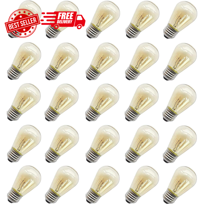 , S14 Warm Replacement Bulbs For Outdoor Patio Light