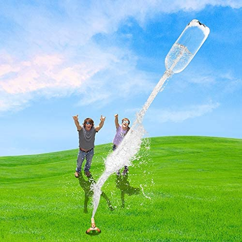 Water Bottle Rocket Launcher Kit - Durable Metal, STEM Science Toy Soda