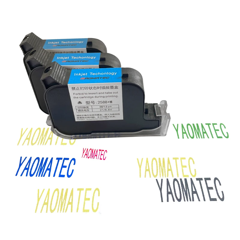 YAOMATEC 2588+M 2588+12.7mm Handheld thermal inkjet Printer Fast Dry Eco Solvent