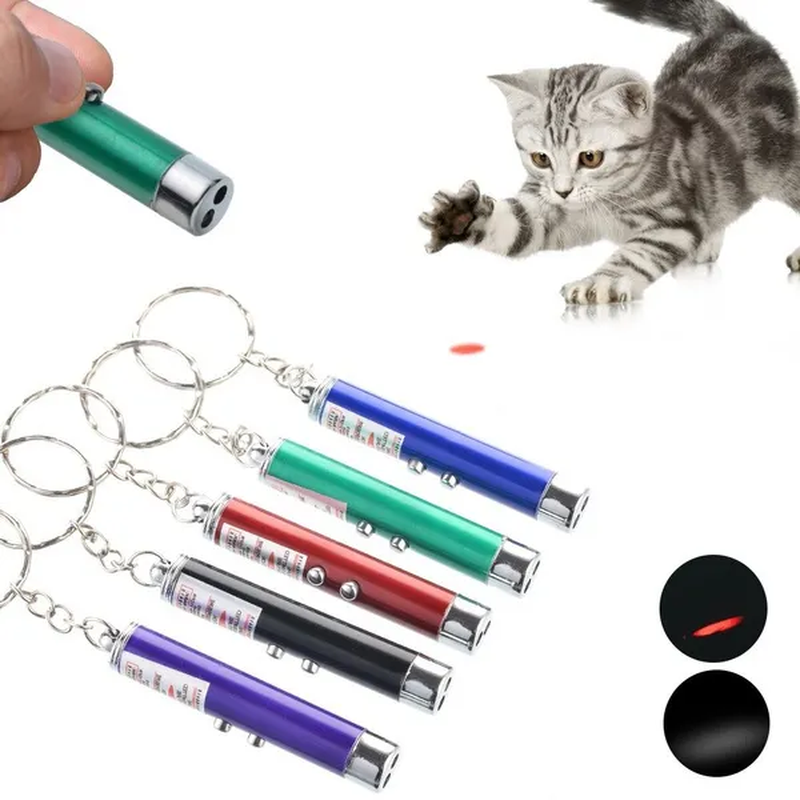 1Pcs Funny Pet Red Laser Cat Stick LED Electronic Infrared Cat Laser Cat Toy