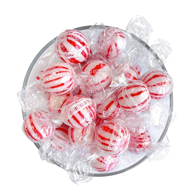 Jumbo Peppermint Mints - 4 Pound Bag - Individually Wrapped 