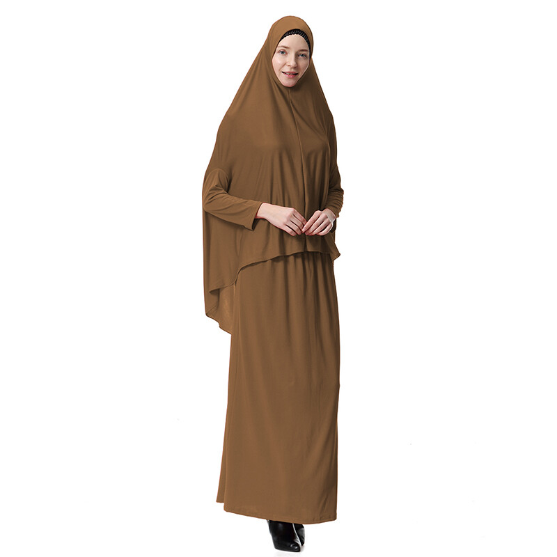 Frauen Hijab Gebetskleidung Schleier Kleid Muslimische Burka Khimar Islamische
