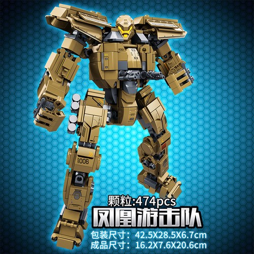 Spielzeug Baukästen Bausteine Pacific Rim Phoenix Jaeger Armed Roboter 482PCS