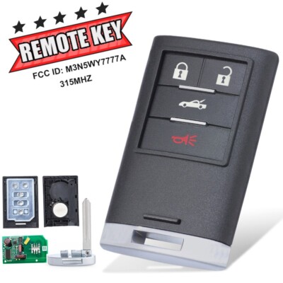 for 2005-2013 Chevrolet Corvette Smart Remote Key Fob FCC ID M3N5WY7777A