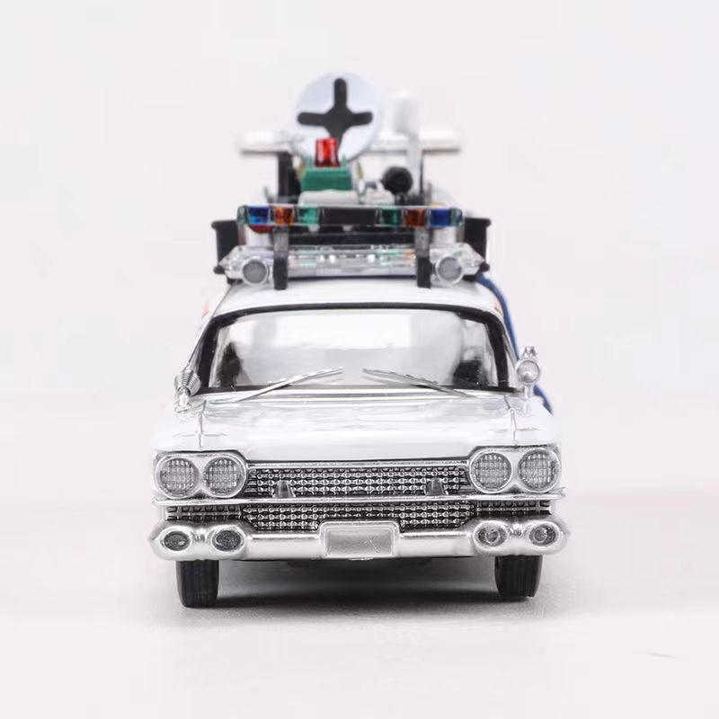 YS 1/64 Cadillac Ghostbusters ECTO-1A Diecast Model Car