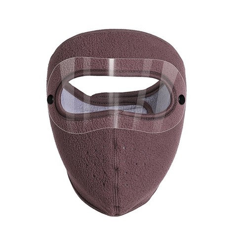 2× Warm Windproof Headgear Fleece Winter Balaclava Face Mask w/ Anti-Fog Goggles