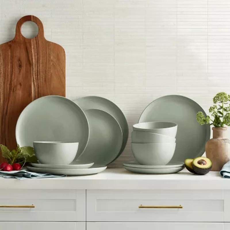 12-Piece Artisan Crafted Dinnerware Set Elevate Every Meal Handcrafted Elegance