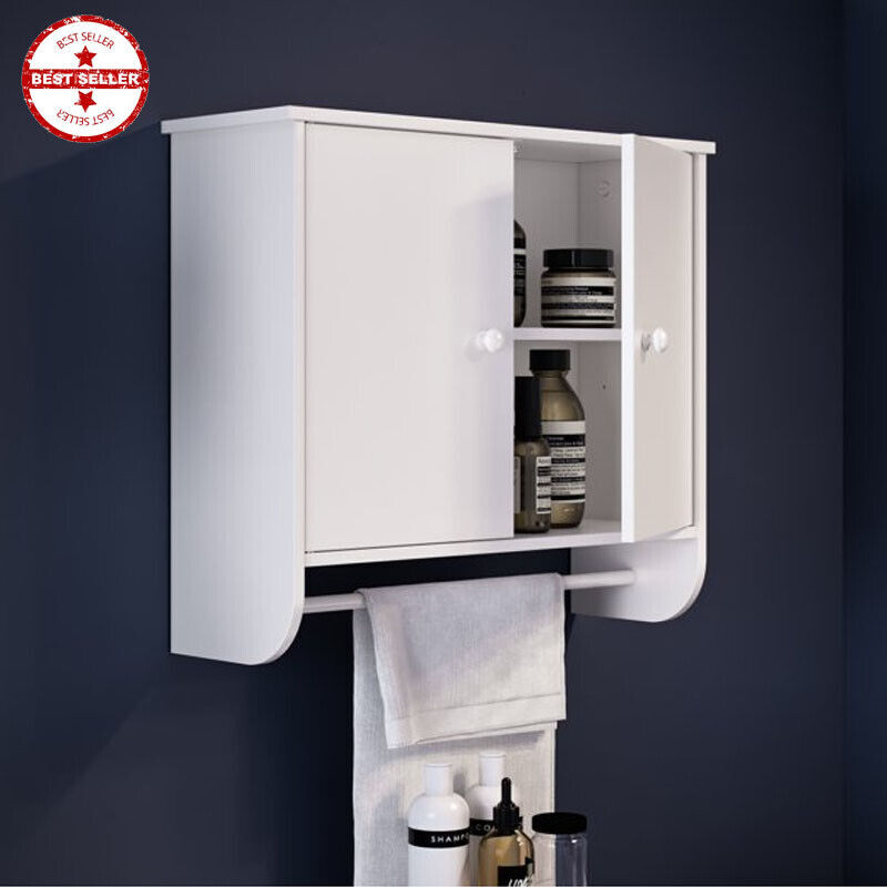 Bar And 2 Shelves, White