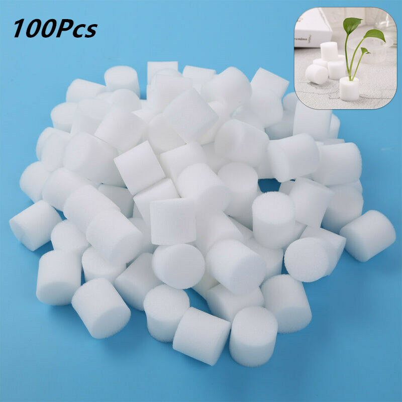 100x Soilless Hydroponic Sponge Greenhouse Plant Tools for Vegetable