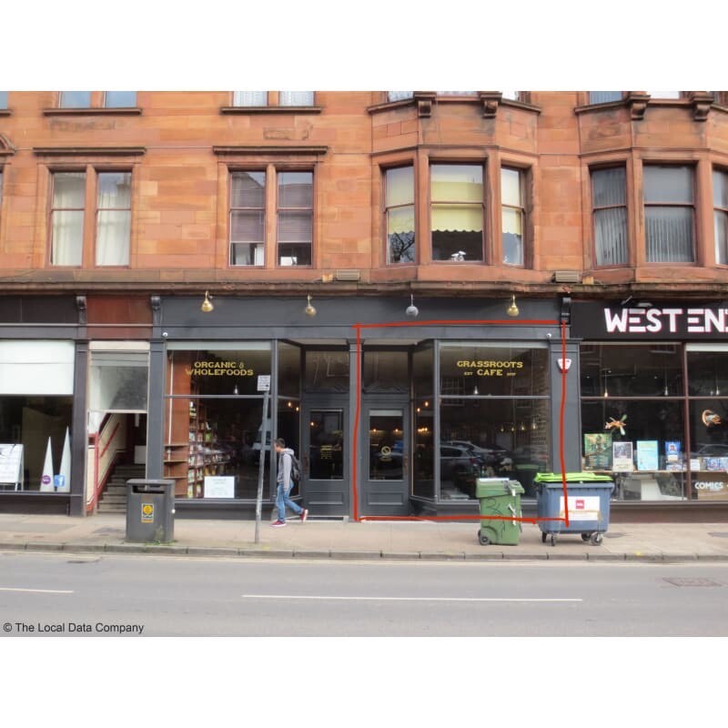 To Let Glasgow West End Retail Shop **100 Rates Free** in
