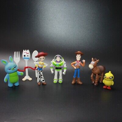 1 Set of 7 Toy Story Figurine Figure Woody Buzz Lightyear Jessie Forky Ducky Toy