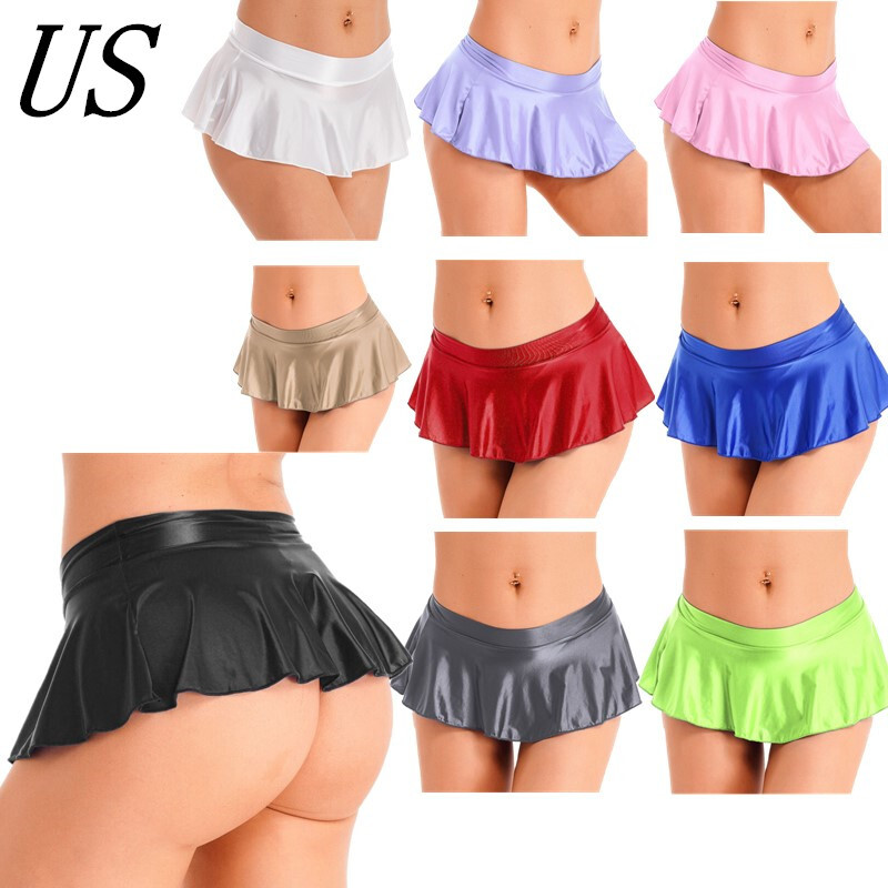 US Sexy Women Mini Pleated Skirt Schoolgirl Role Play Short