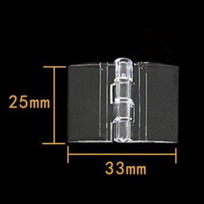 10X Durable Clear Acrylic Folding Hinges Transparent   Hinge 5 SizeY-ca*