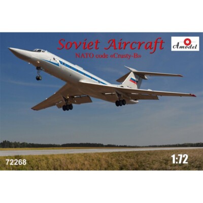 Amodel 72268 Plastic model airplane kit 1:72 Tupolev Tu-134UBL - kit modelling