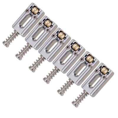 6 Pcs Roller Saddle Bridge String Saddles Bridge Locked String Saddle Stringed