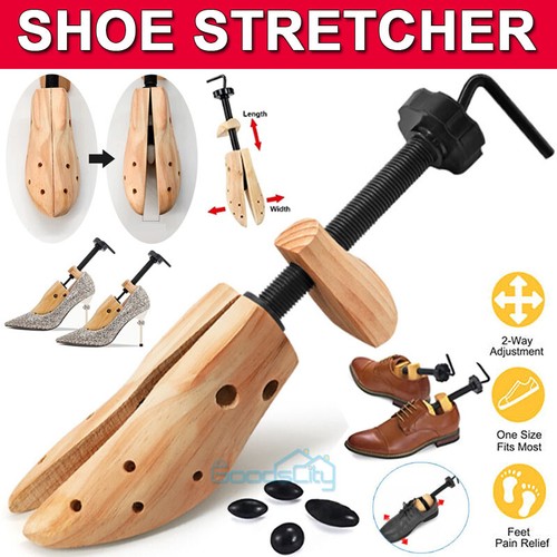 2-Way Wooden Adjustable Shoe Stretcher Expander Men Women Boot Size US 5-13