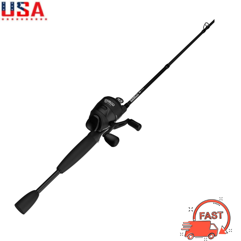 Zebco 33 Tactical Spincast Reel and Fishing Rod Combo 6-Foot