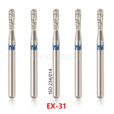 Dental Diamond Burs FG 1.6mm Fit High Speed Handpiece Special Shape EX Model