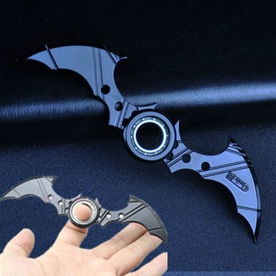 Alloy Batman Bat Style Fidget Spinner Ring Tri Spinner ADHD Anti Stress Kids Toy