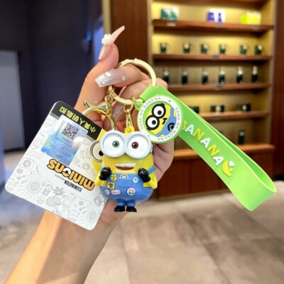 Minions cute Bob Stuart kevin keychain