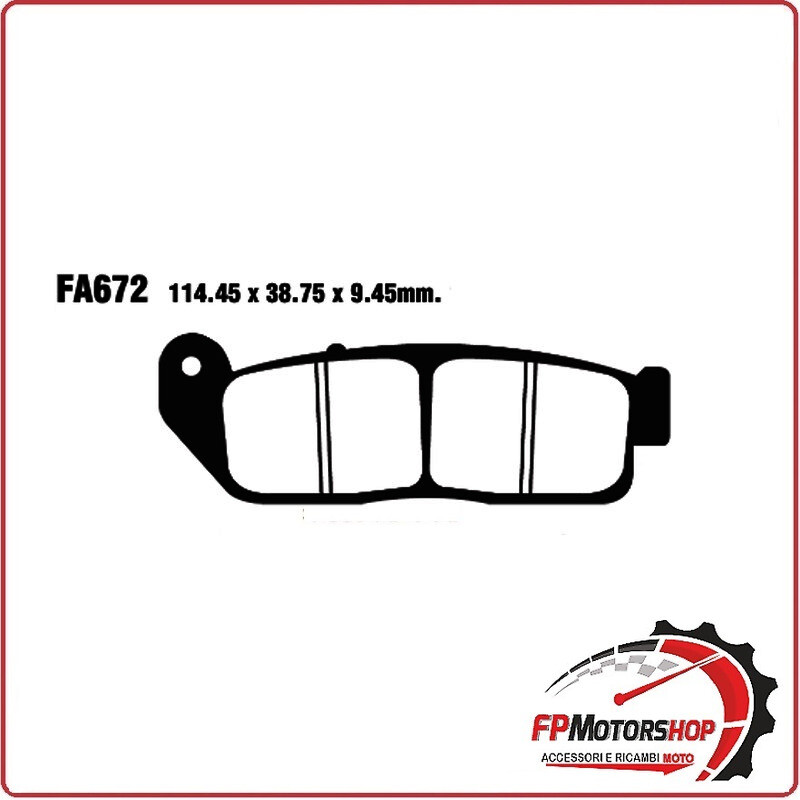 PASTIGLIE PASTICCHE FRENO PER MOTO INDIAN SCOUT 15> ANTERIORE EBC FA672HH