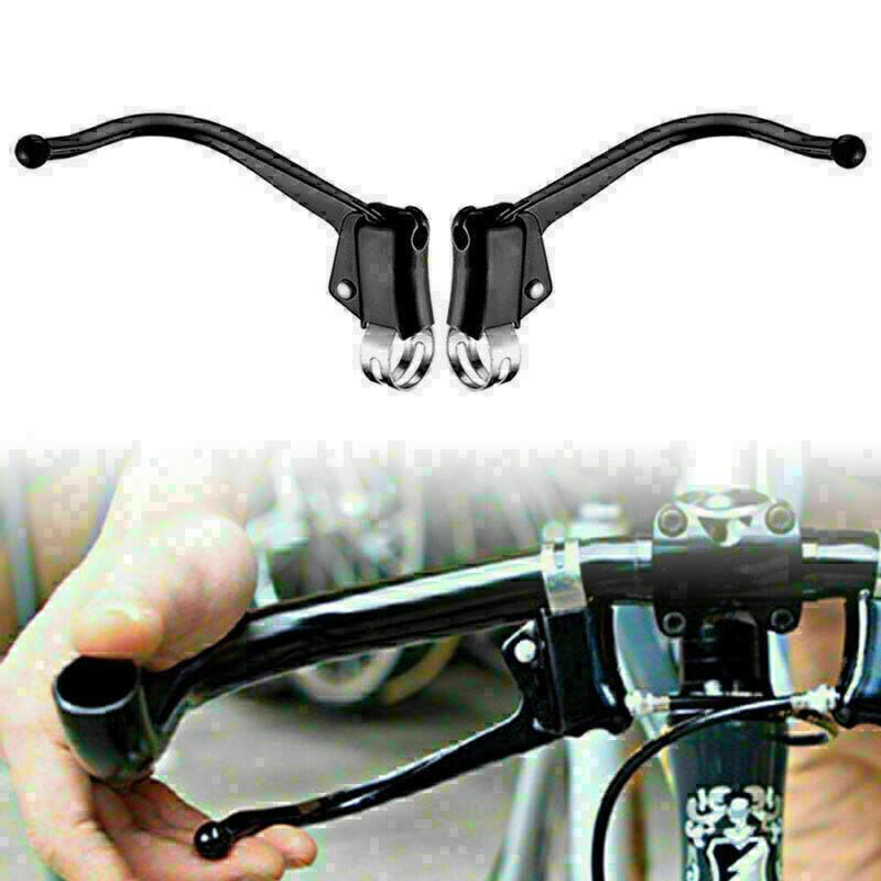 Road Fixed Gear MTB Bike Brake Levers Bicycle Steel Pipe Bent Levers Cycle Pair