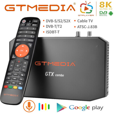 GTMEDIA 8K Android 9.0 Smart TV Box FTA Satellite DVB-S2/S2X/ATSC 1.0 Receiver