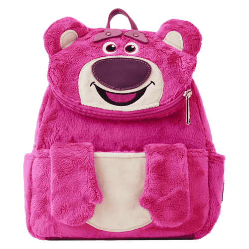 Disney Parks Loungefly Toy Story 3 Lotso Pastel Corduroy Mini Backpack NWT Loungefly Lotso Bear Mini Backpack Pink Corduroy Toy Story  main image 2