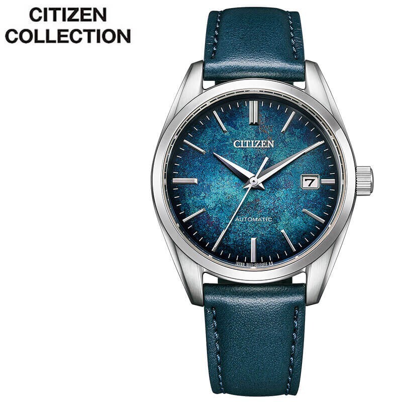 Pre-owned Citizen Collection Mens Watch Nb1060-12l Blue Lacquer Dial Mechanical Automatic