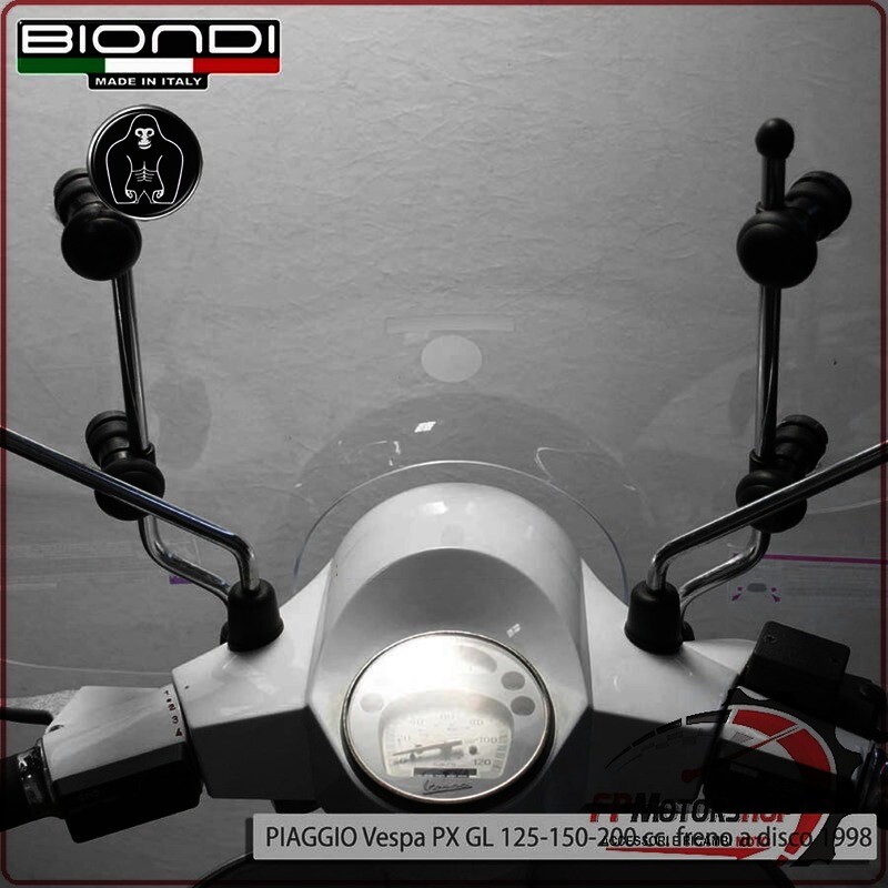 KIT ATTACCHI PARABREZZA SCOOTER PER VESPA PX FRENO A DISCO GL LML STAR D BIONDI