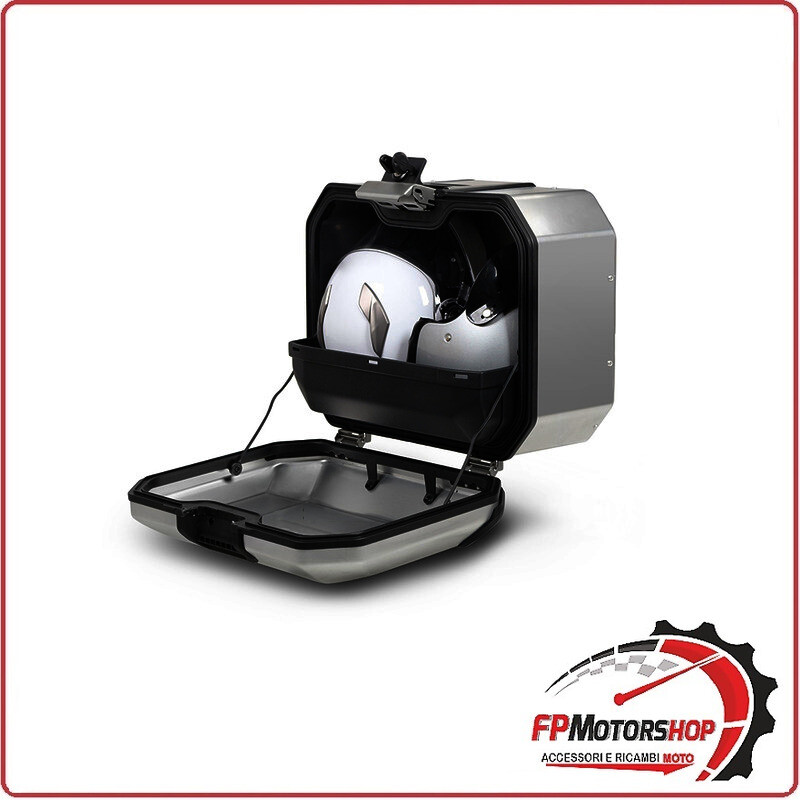 BORSA LATERALE PORTAPACCHI PER MOTO SHAD TR47 ARGENTO DX LINEA TERRA D0TR47100R