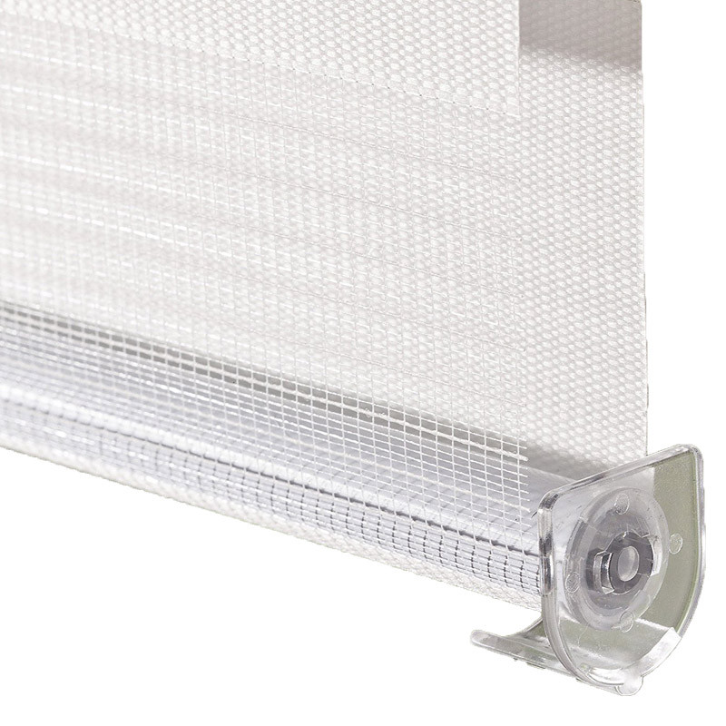 60*120cm Fensterrollo Seitenzug Klemmfix Duo Doppelrollo Klemmrollo