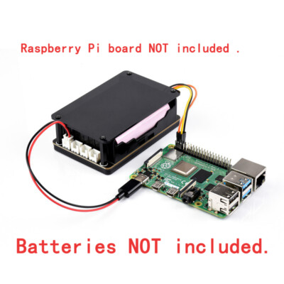 Uninterruptible Power Supply UPS Module Kit for RPI PI4 Raspberry Pi 4 Model B 5