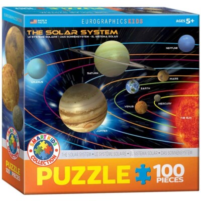 100 Piece Puzzle - The Solar System - Kids Puzzle Multicolor Jigsaw Kids Game
