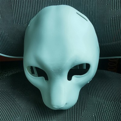 Fursuit Head Skull 3D Printed Kitten Feline Head Shell Kemono Fursuit DIY