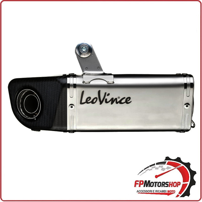 TERMINALE SCARICO CORTO INOX PER KAWASAKI ER-6N/F 06-11 LEOVINCE 8242 OMOLOGATO