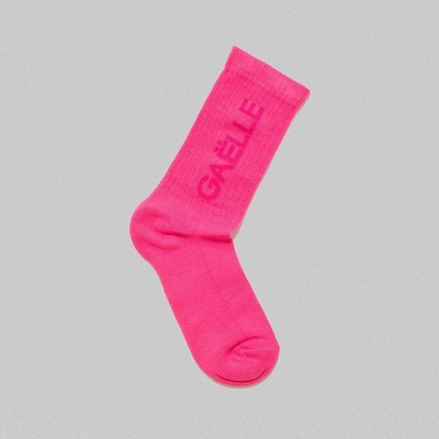 

Носки Женские GAELLE Paris GBADP3665 Фуксия с логотипом I2022, Fuchsia