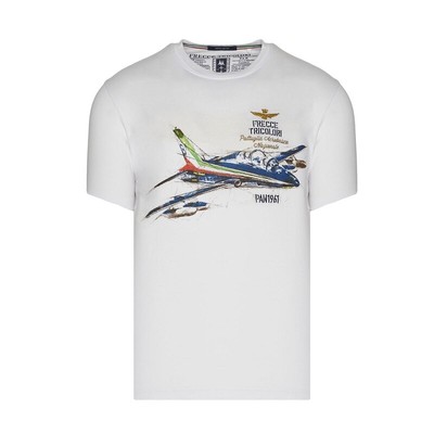 

Мужская футболка Aeronautica Militare TS2080, белая, пилот, триколор, стрелки A, White