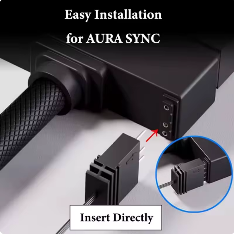 24PIN motherboard extension cable ARGB power direct connection cable 90° right a