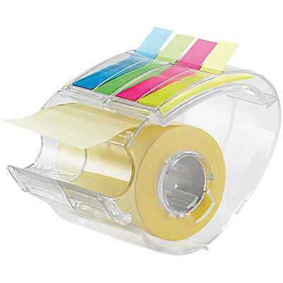 PEARL Haftnotizen-Spender inklusive 10m Rolle & 80 Index-Haftstreifen