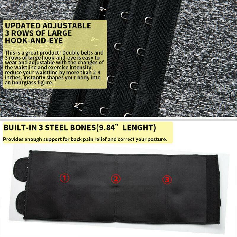 Men Sweat Waist Trainer Trimmer Abdomen Reducer Slimming Belt Body Shaper Girdle