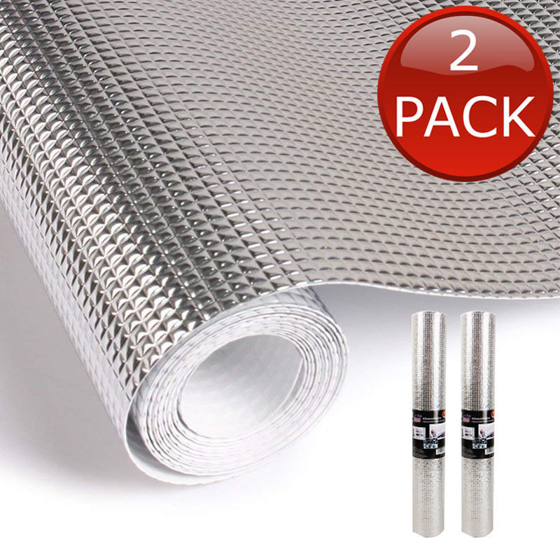 2 X Aluminium Drawer Liner 45 X 240cm Matting Mat Cabinet Kitchen