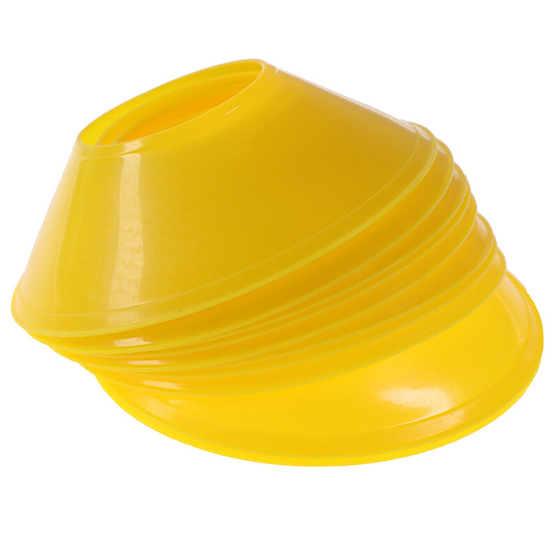 10pcs Soccer Training Sign Dish Pressure Resistant Cones Marker Discs Marker^RZ