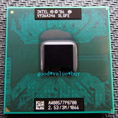 3PCS Bulk*New 3M 2.53GHz 1066MHz P8700 SLGFE CPU Chips ICs PGA B3