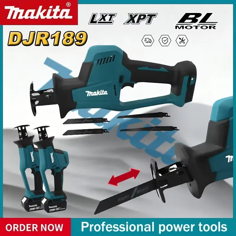 DJR189 Cordless Electric Reciprocating Saw Brushless Rechargeable Wood Metal Cut