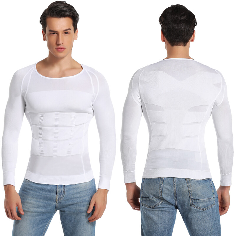 Men's Slimming Vest Compression Shirt Gynecomastia Hide Moobs Body ...